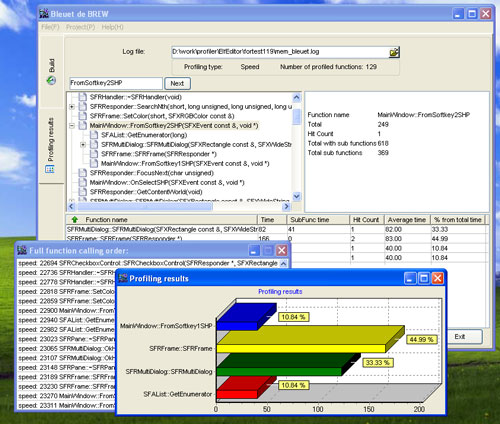 Graphical User Interface of Bleuet de BREW 2.0